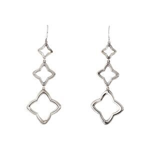 DAVID YURMAN Sterling silver Quatréfoil Triple-Drop Earrings